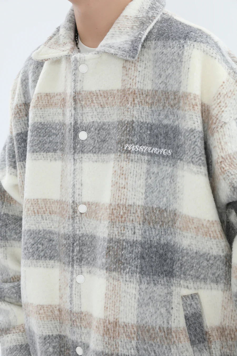 [INSstudios] LOGO LOOSE LAPEL JACKET S0067