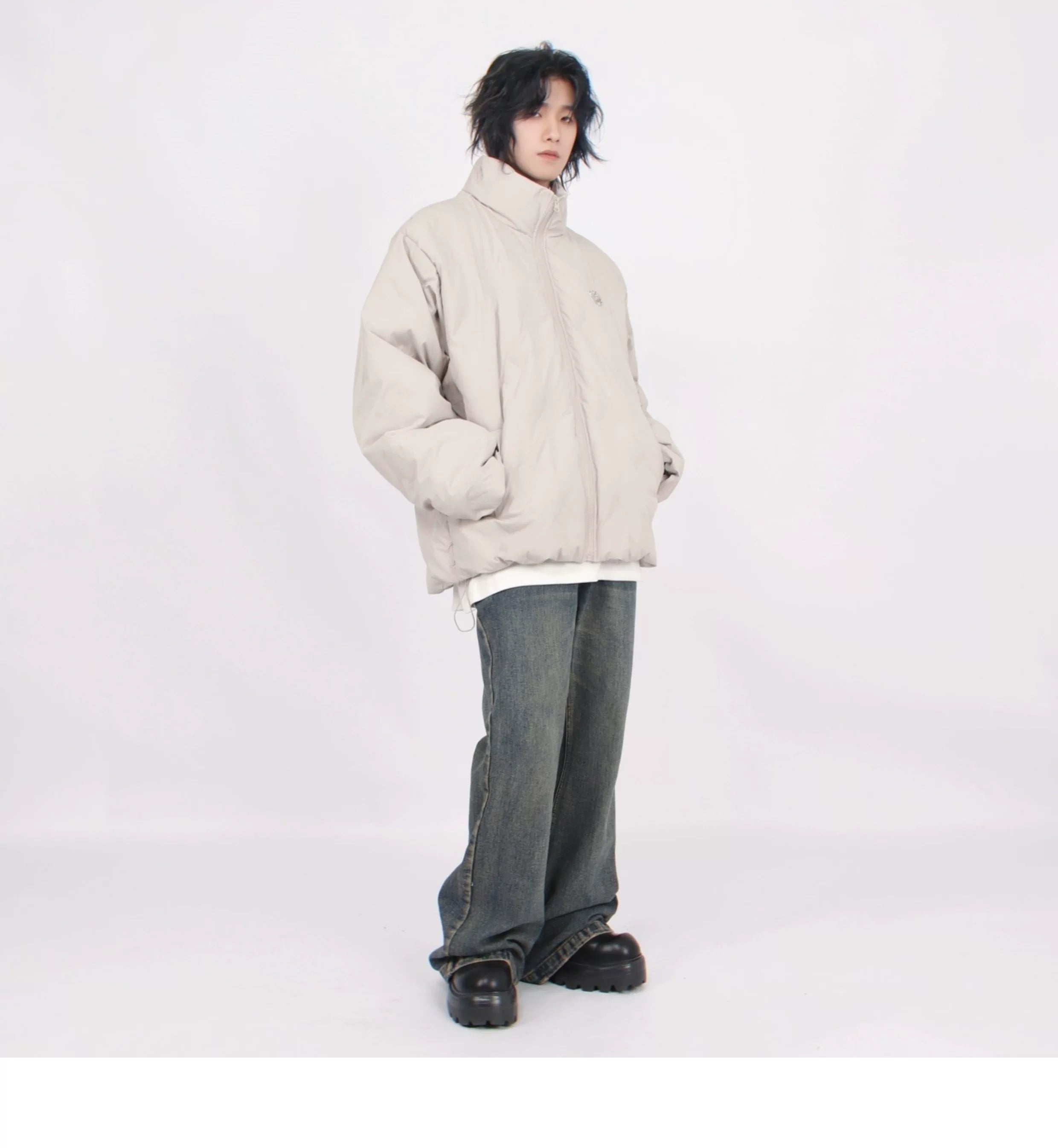 Men’s American Stand-Collar Puffer Jacket T0013