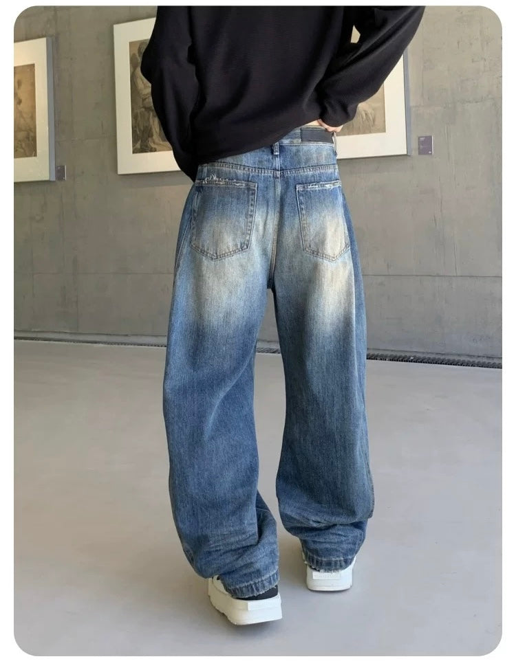 Men’s American Vintage Wide-Leg Jeans B0005