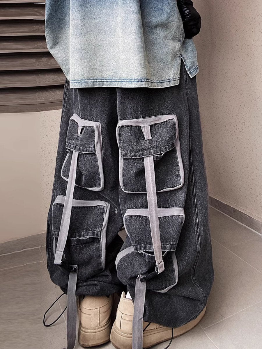 multi-pocket jeans B0141