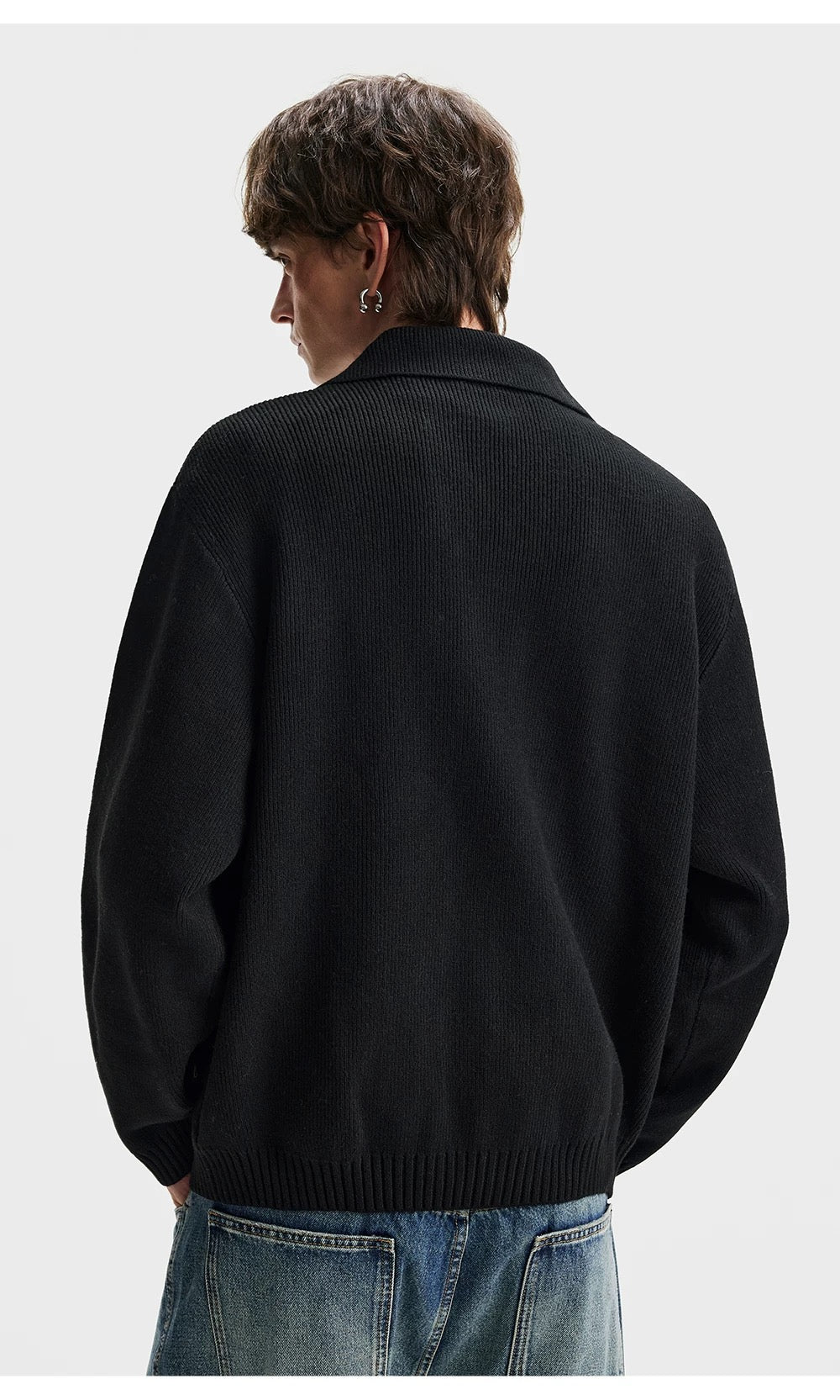 Men’s American Streetwear Loose Knit Sweater S0004