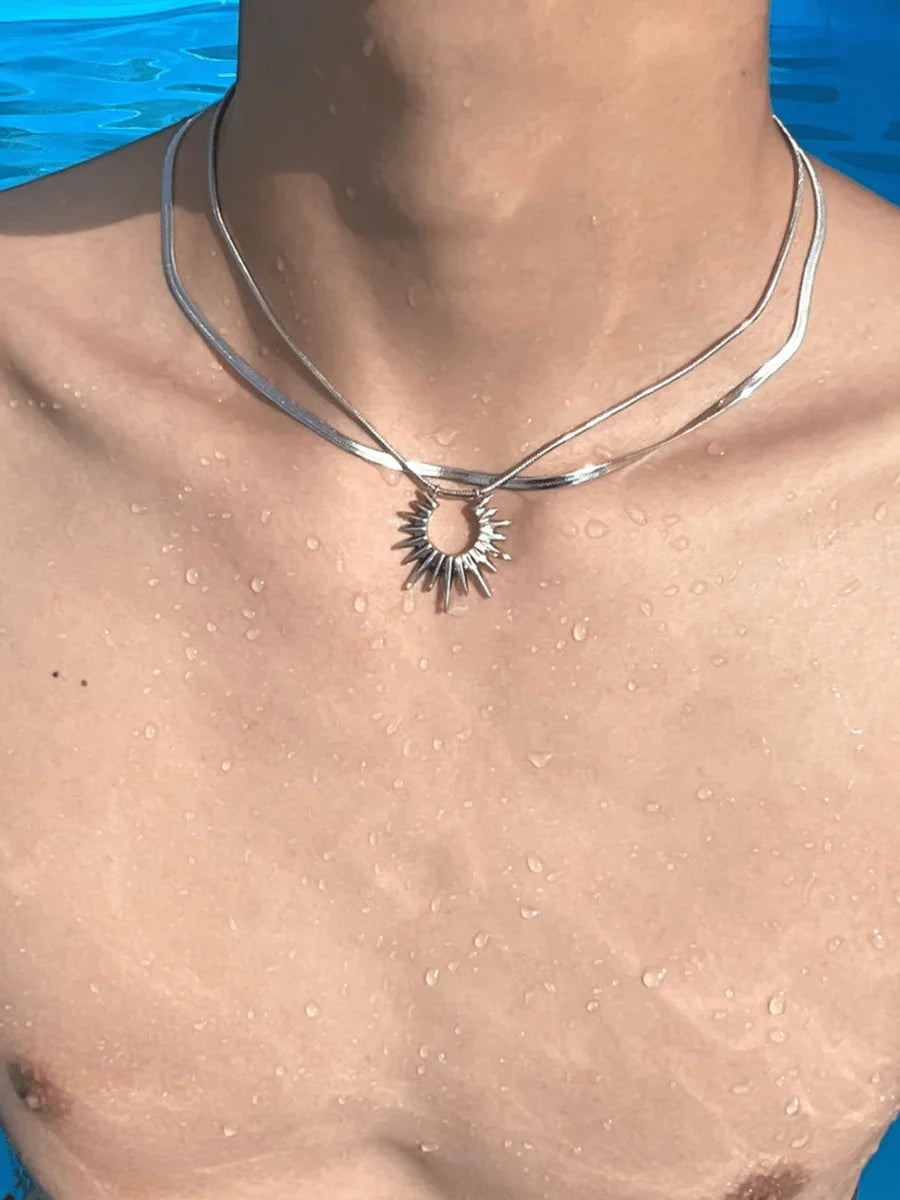 STEEL LUXURY NECKLACES A0035