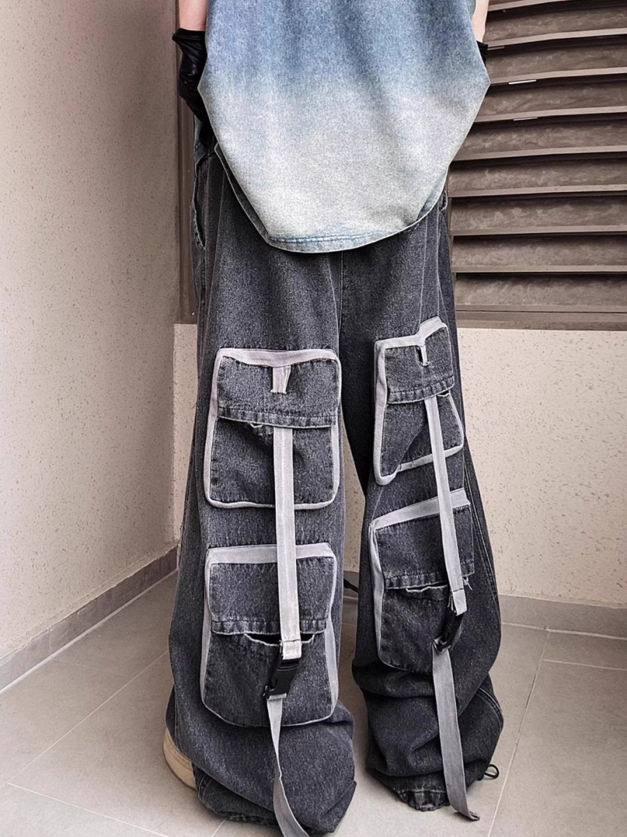 multi-pocket jeans B0141