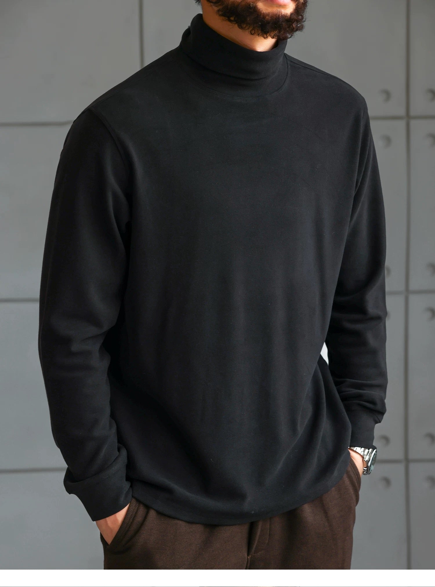 Men’s High Collar Long-Sleeve Tee S0020