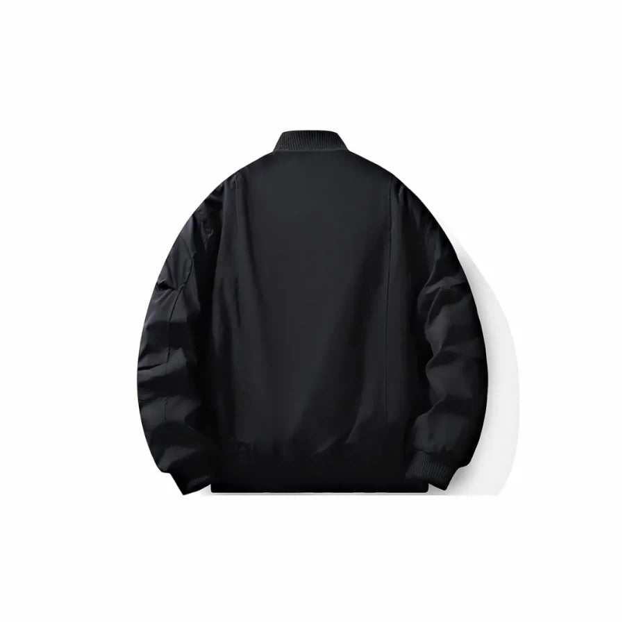 Men’s Short Padded Bomber Jacket – American Retro Street Winter Coat T0054