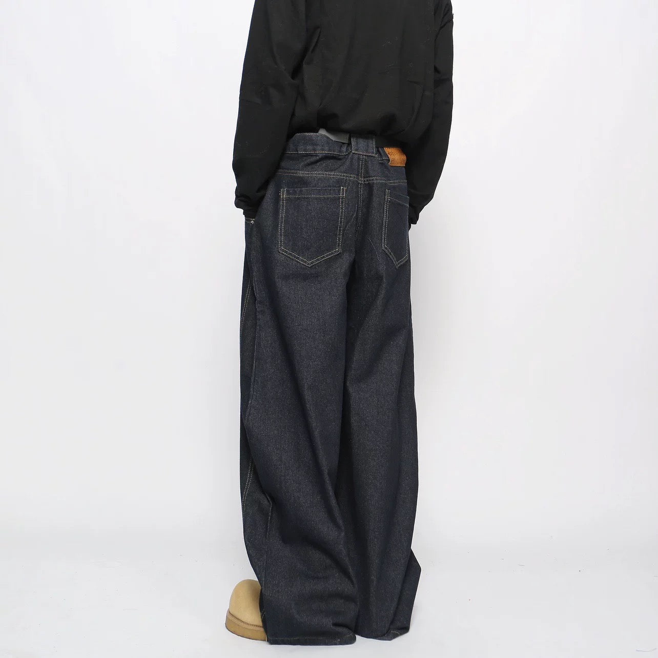 Vaqueros de pierna ancha estilo vintage americano para hombre B0026