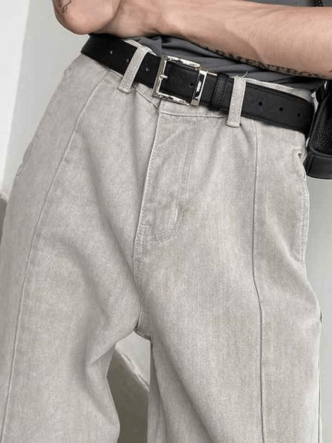 Center Slit Denim B0130