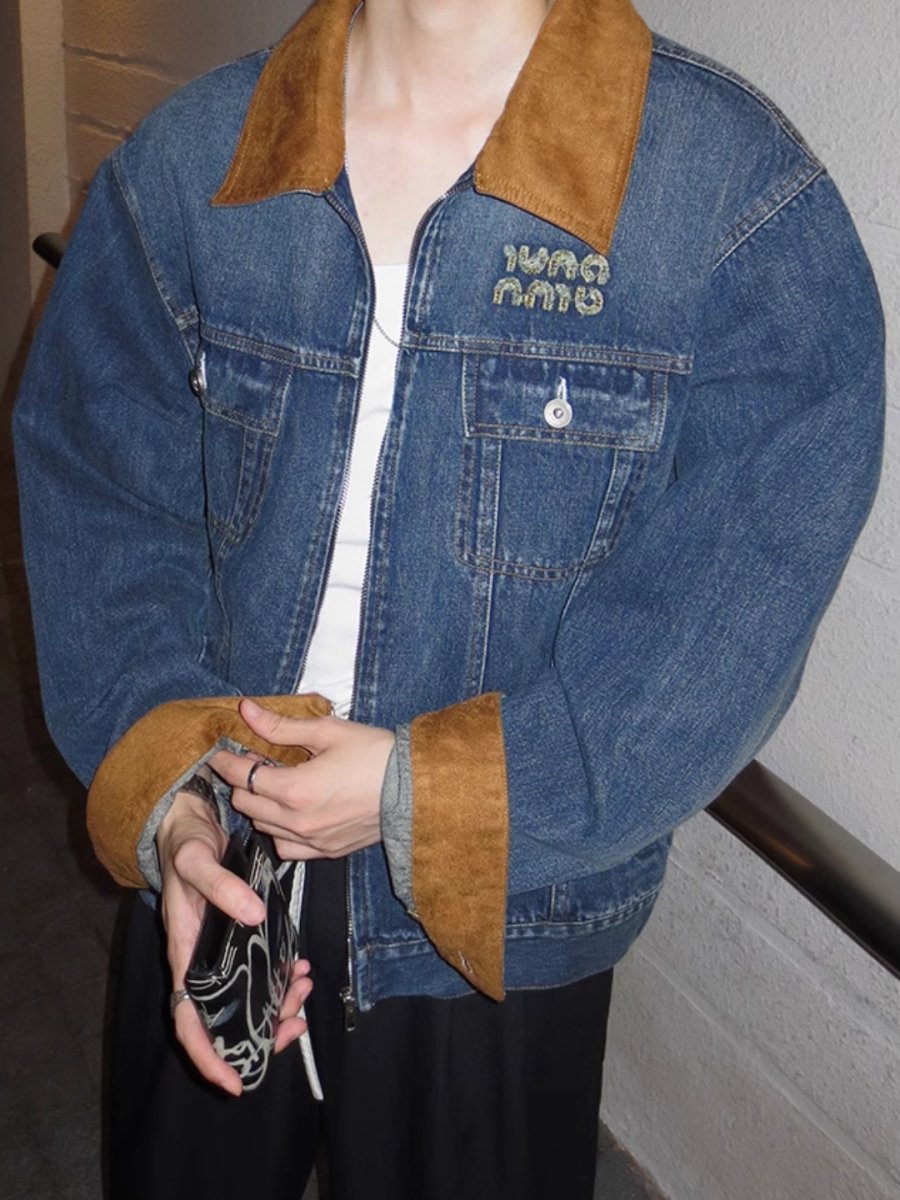 [JH HOMME] Chaqueta vaquera informal T0200