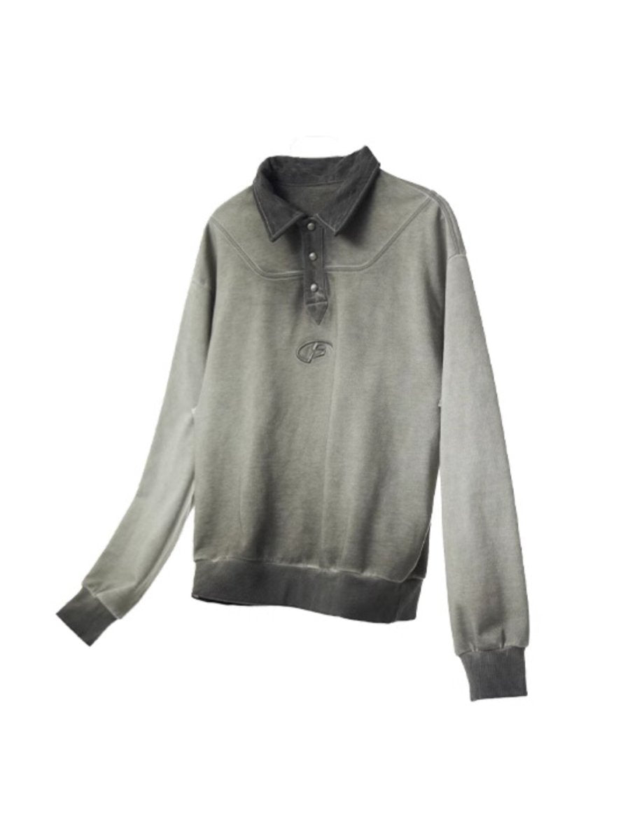 [PEOPLESTYLE] Polo Neck Sweatshirt S0213