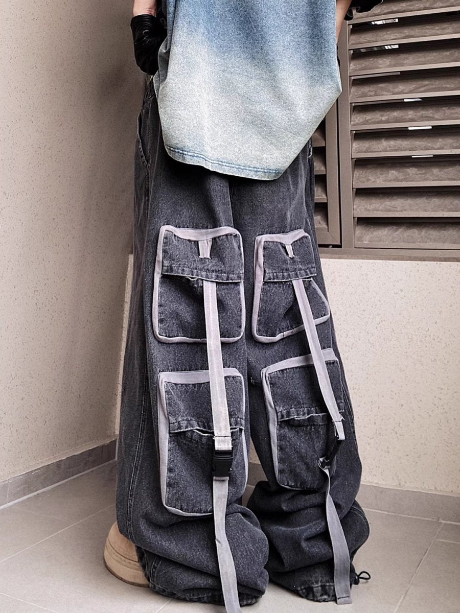 multi-pocket jeans B0141