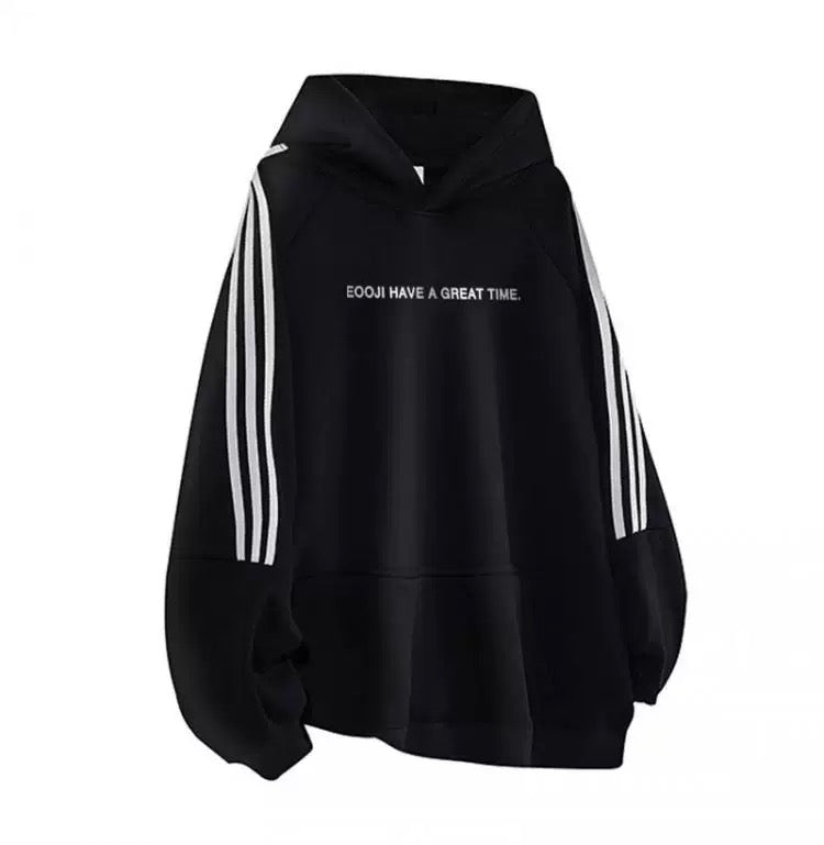 Men’s Classic American Streetwear Logo Sweatshirt – Minimalist Essential Pullover S0034