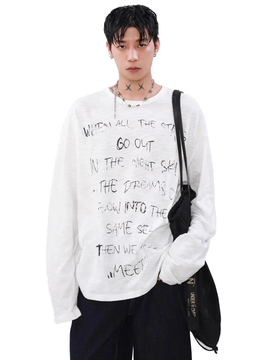[MRNEARLY] LONG-SLEEVED T-SHIRT J0095