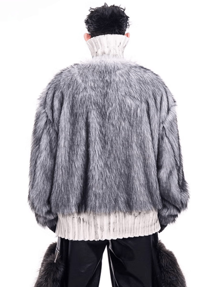 [STARTEXCEEDEND] Fur turtleneck sweater S0199