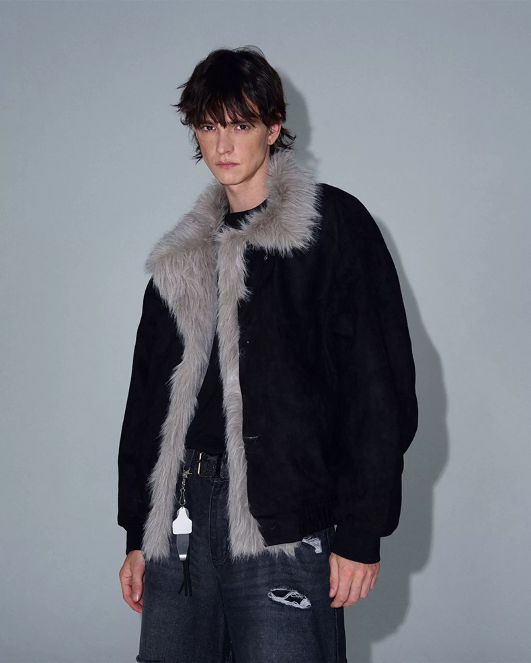 Men’s Vintage Washed Thick Padded Jacket – American Retro Winter Street Coat T0150