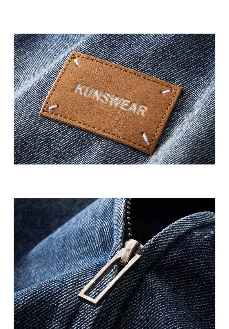 American Utility Work Jacket – Vintage Streetwear Cotton Coat for Men T0031