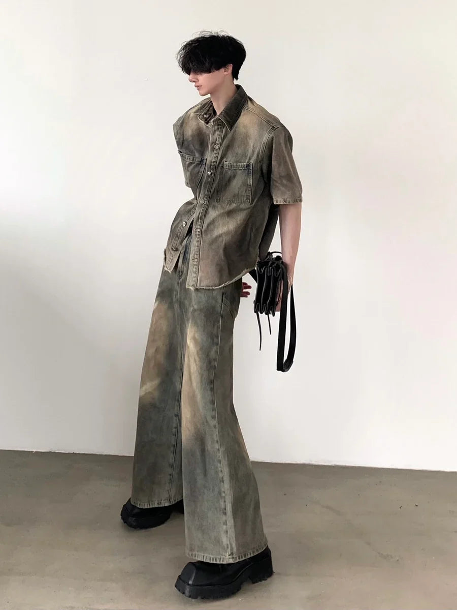 WASHED VINTAGE DENIM TOPS + BOTTOMS S0060