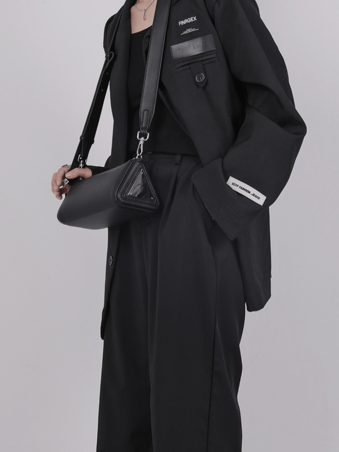 [luckystudio] Triangle Simple Crossbody Bag A0065