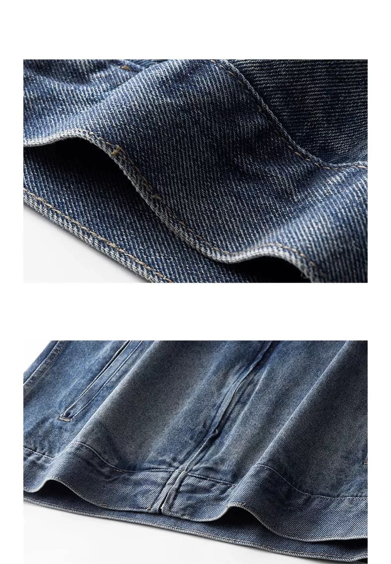 American Utility Work Jacket – Vintage Streetwear Cotton Coat for Men T0031