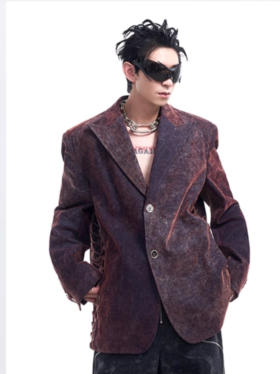 [STARTEXCEEDEND] denim suit jacket R028