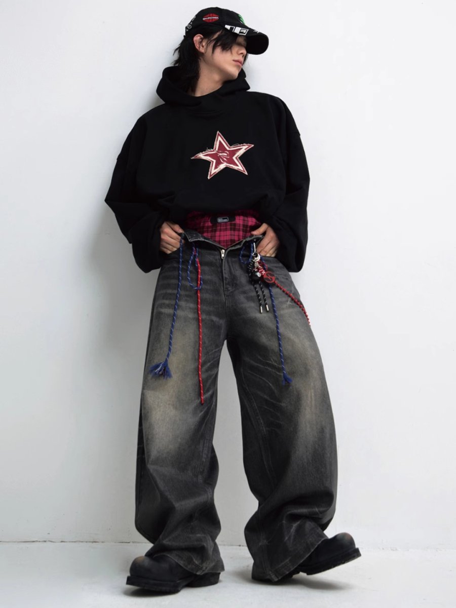 [PEOPLESTYLE] loose clothing hoodie S0214