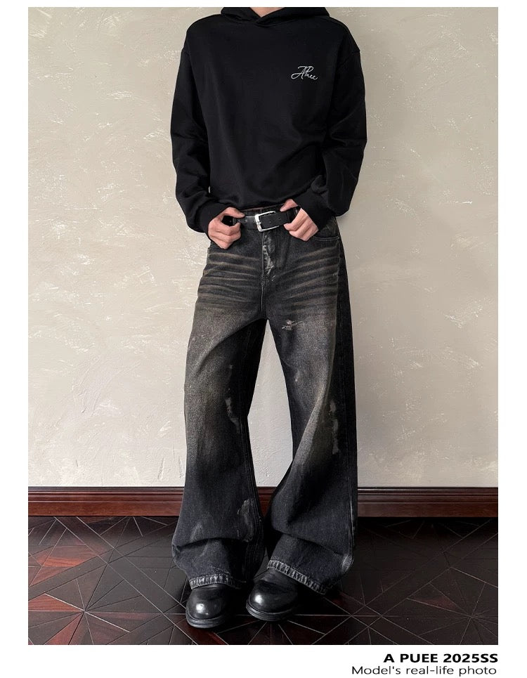 Men’s American Vintage Wide-Leg Denim Jeans B0020