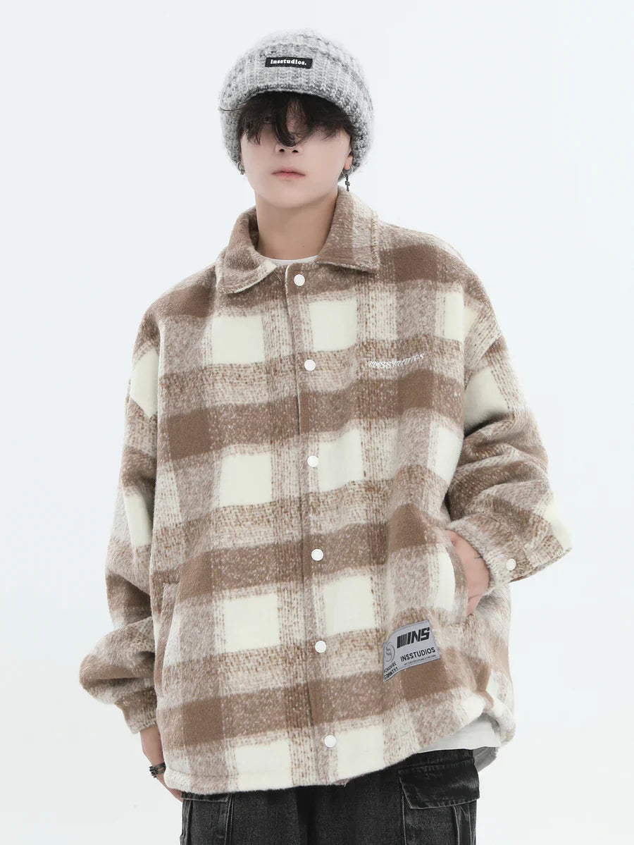 [INSstudios] LOGO LOOSE LAPEL JACKET S0067