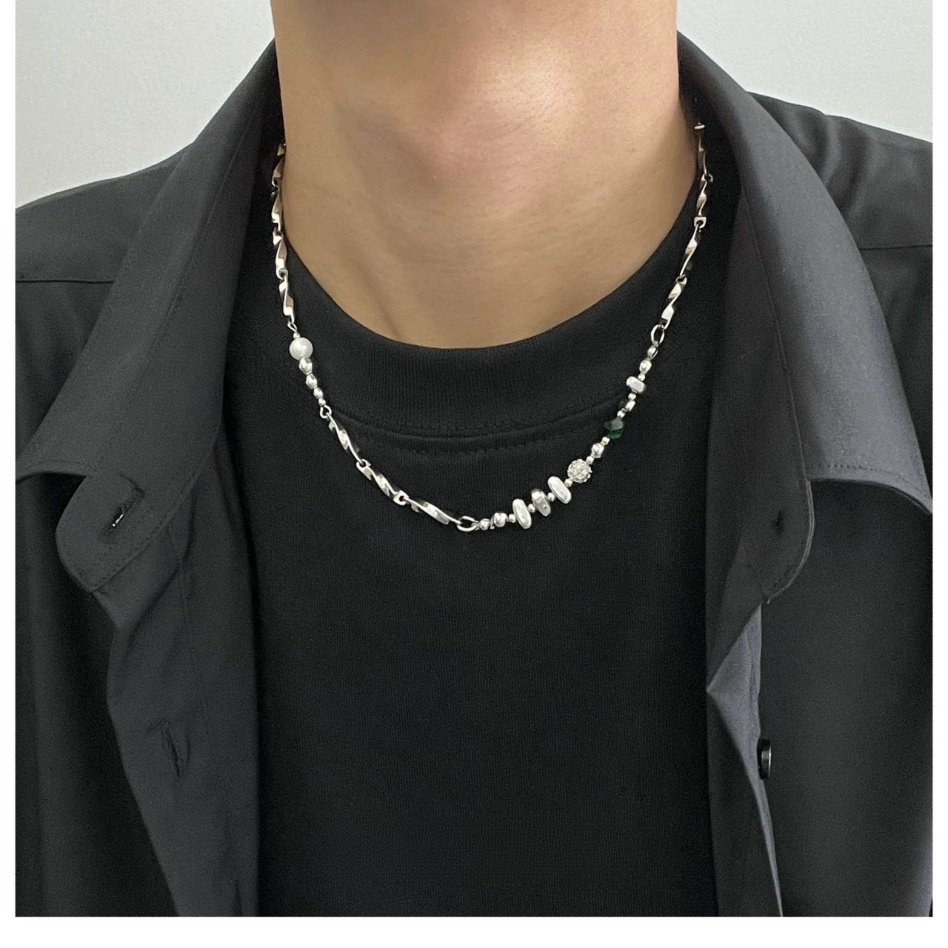 Men’s Hip Hop Titanium Steel Necklace | Non-Fading Designer Chain with Minimalist High-End Style O0002