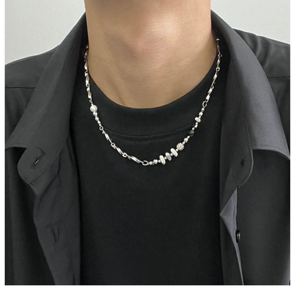 Men’s Hip Hop Titanium Steel Necklace | Non-Fading Designer Chain with Minimalist High-End Style O0002