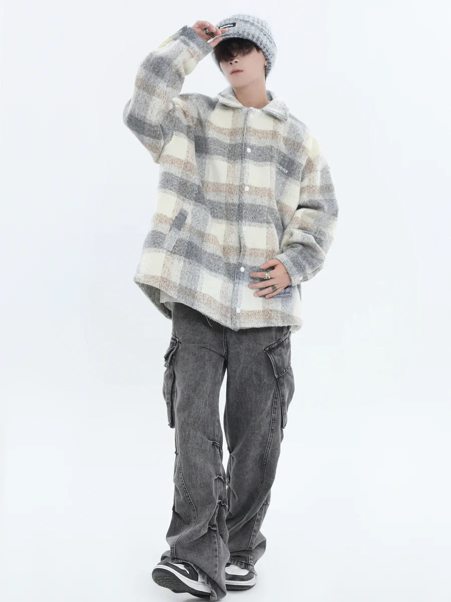 [INSstudios] LOGO LOOSE LAPEL JACKET S0067