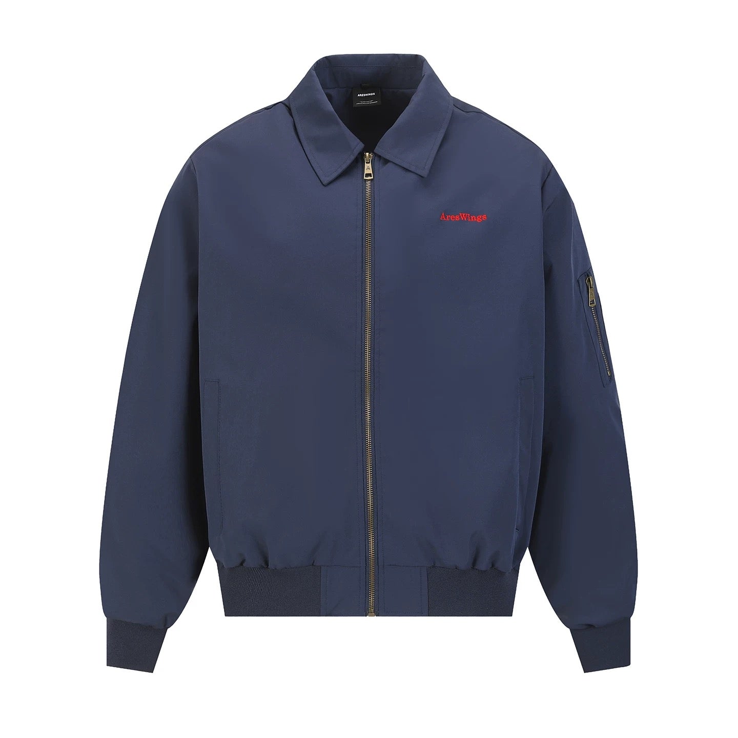 Men’s Embroidered Warhorse Letterman Bomber Jacket – American Street Vintage Flight Jacket T0065