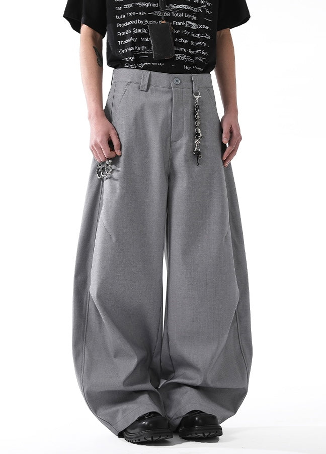 DRAPED PLEAT WIDE TROUSERS B0158