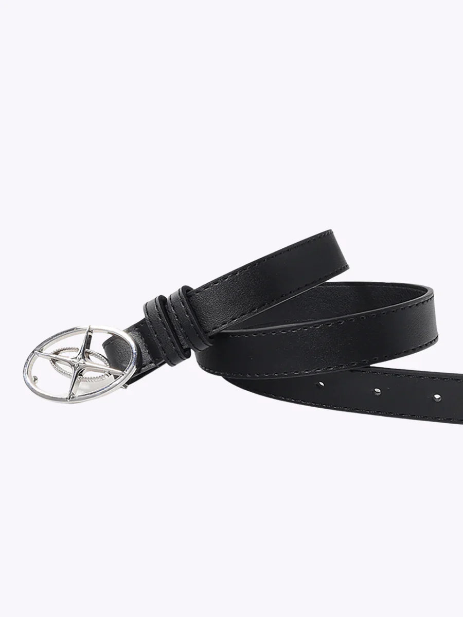 METAL BLACK TRENDY ADVANCED DESIGN SENSE BELT A0053