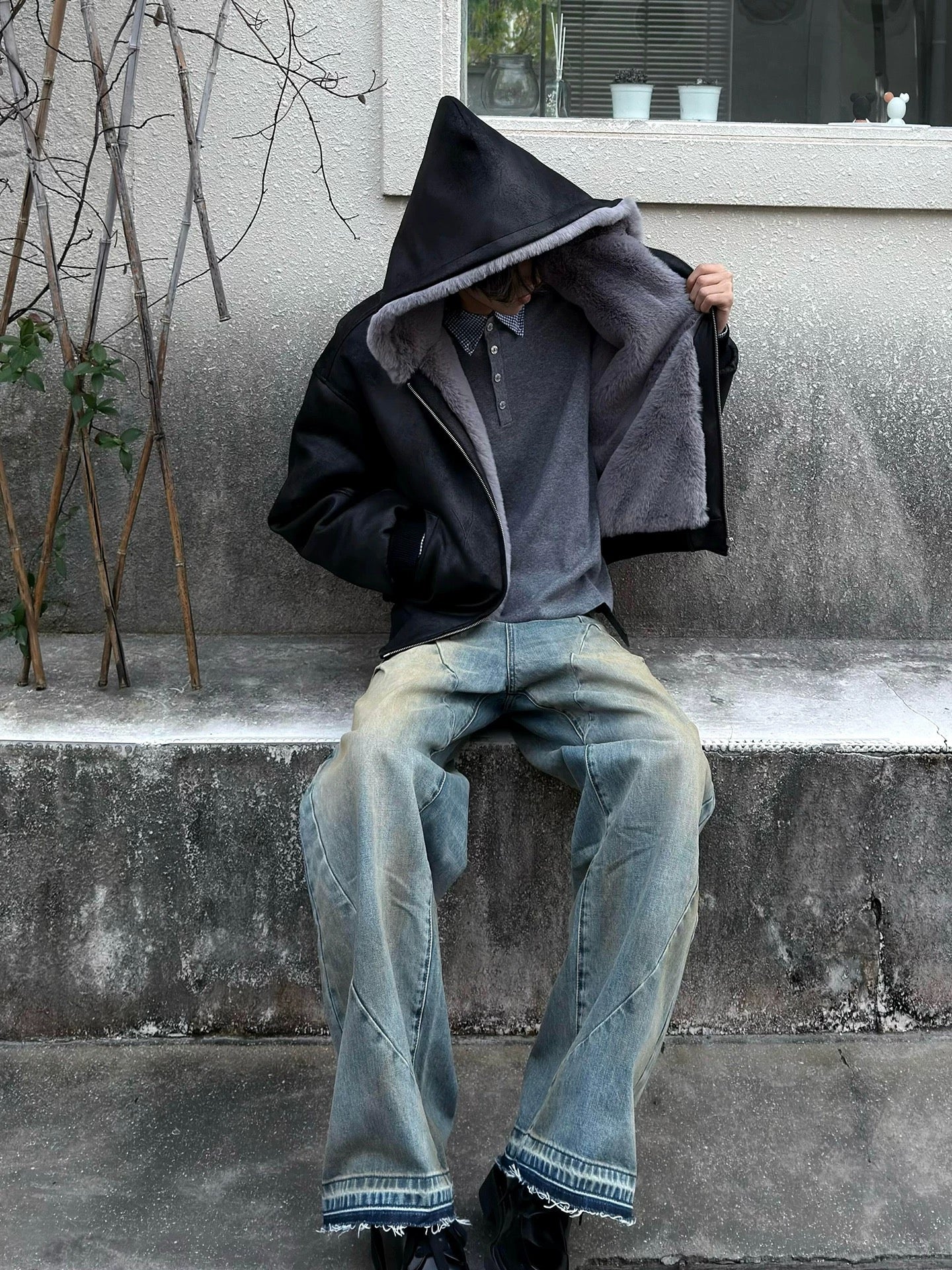 Men’s American Vintage PU Leather Jacket T0005