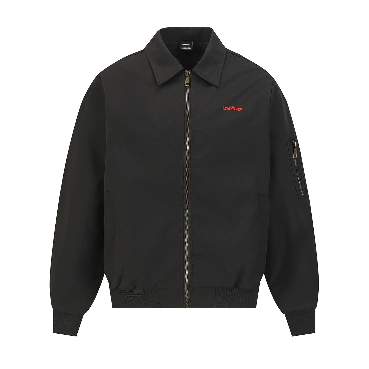 Men’s Embroidered Warhorse Letterman Bomber Jacket – American Street Vintage Flight Jacket T0065