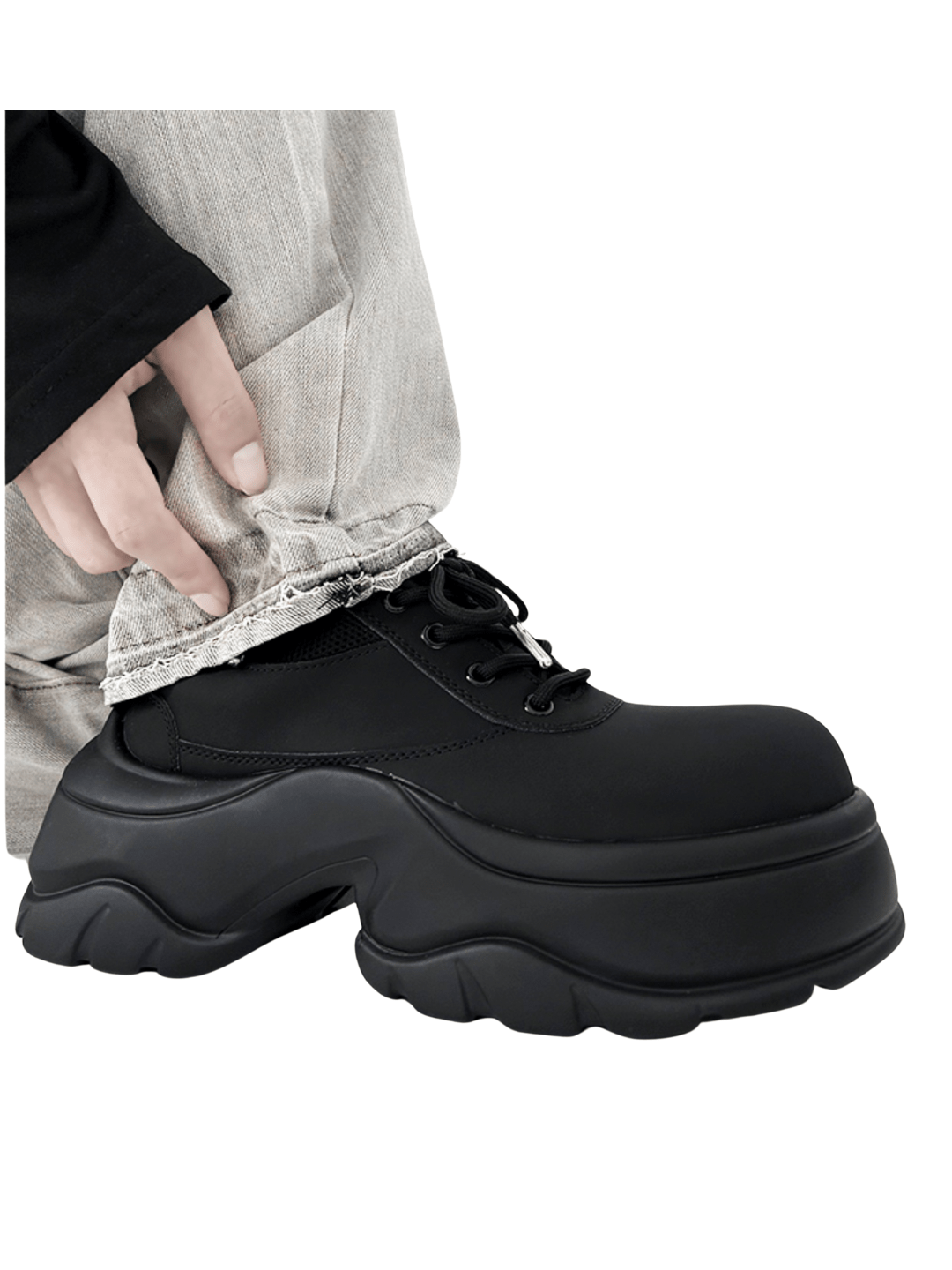 Thick-soled Derby Shoes S048