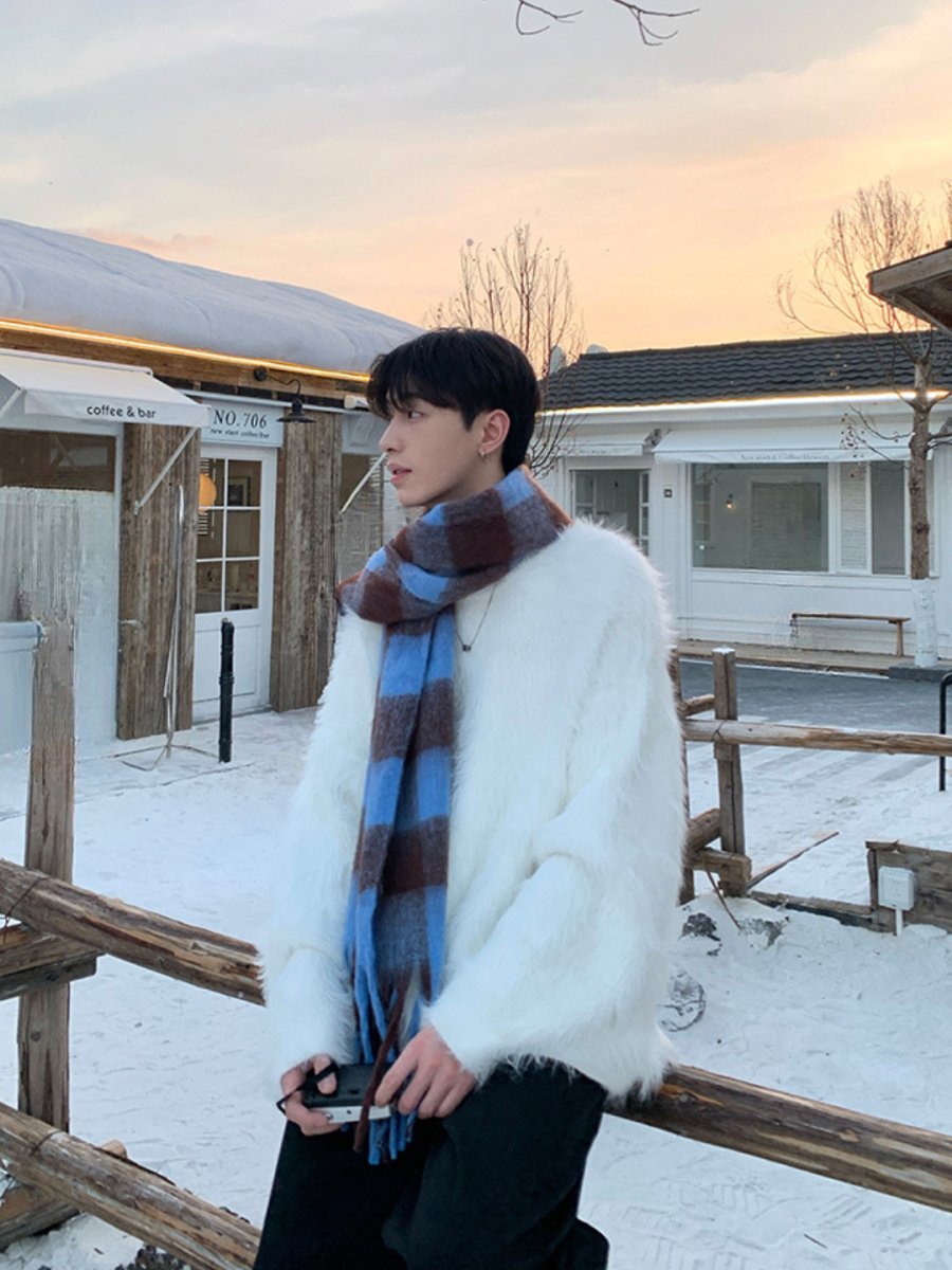 [ONELYC1NS] mink hair loose sweater S0190