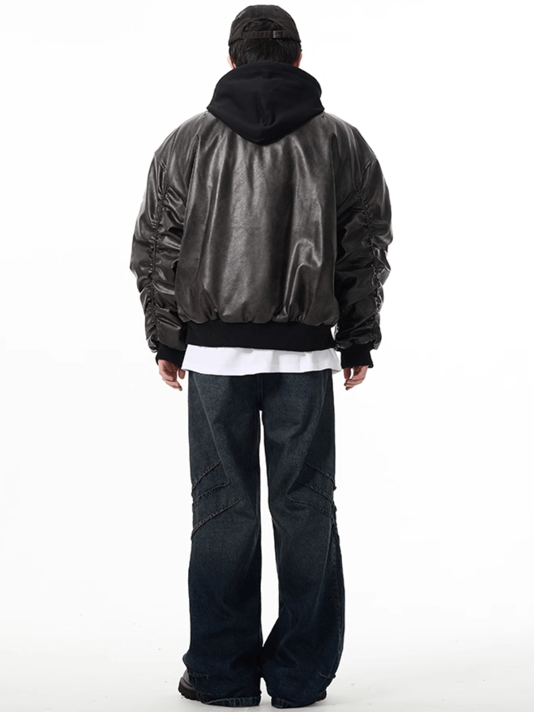 [motherfucker] American flight jacket leather jacket T0164