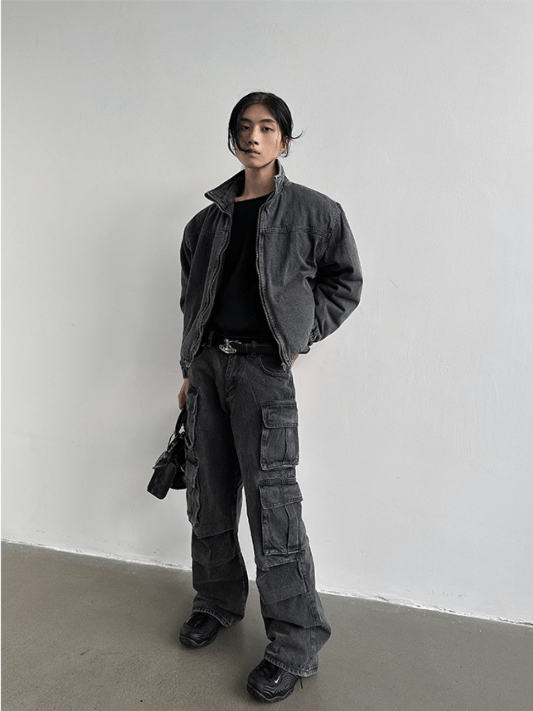 [GENESISBOY] Heavy Wash Multi-Pocket Jeans B0138