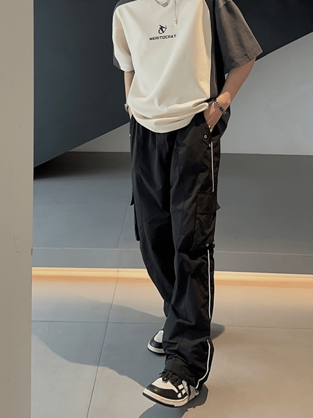 [JH HOMME] loose summer half-sleeve design t-shirt J0101