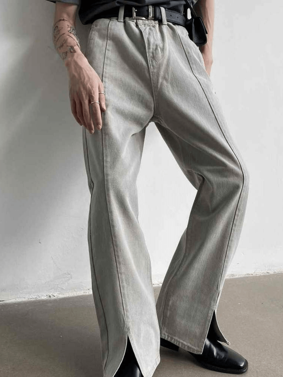 Center Slit Denim B0130