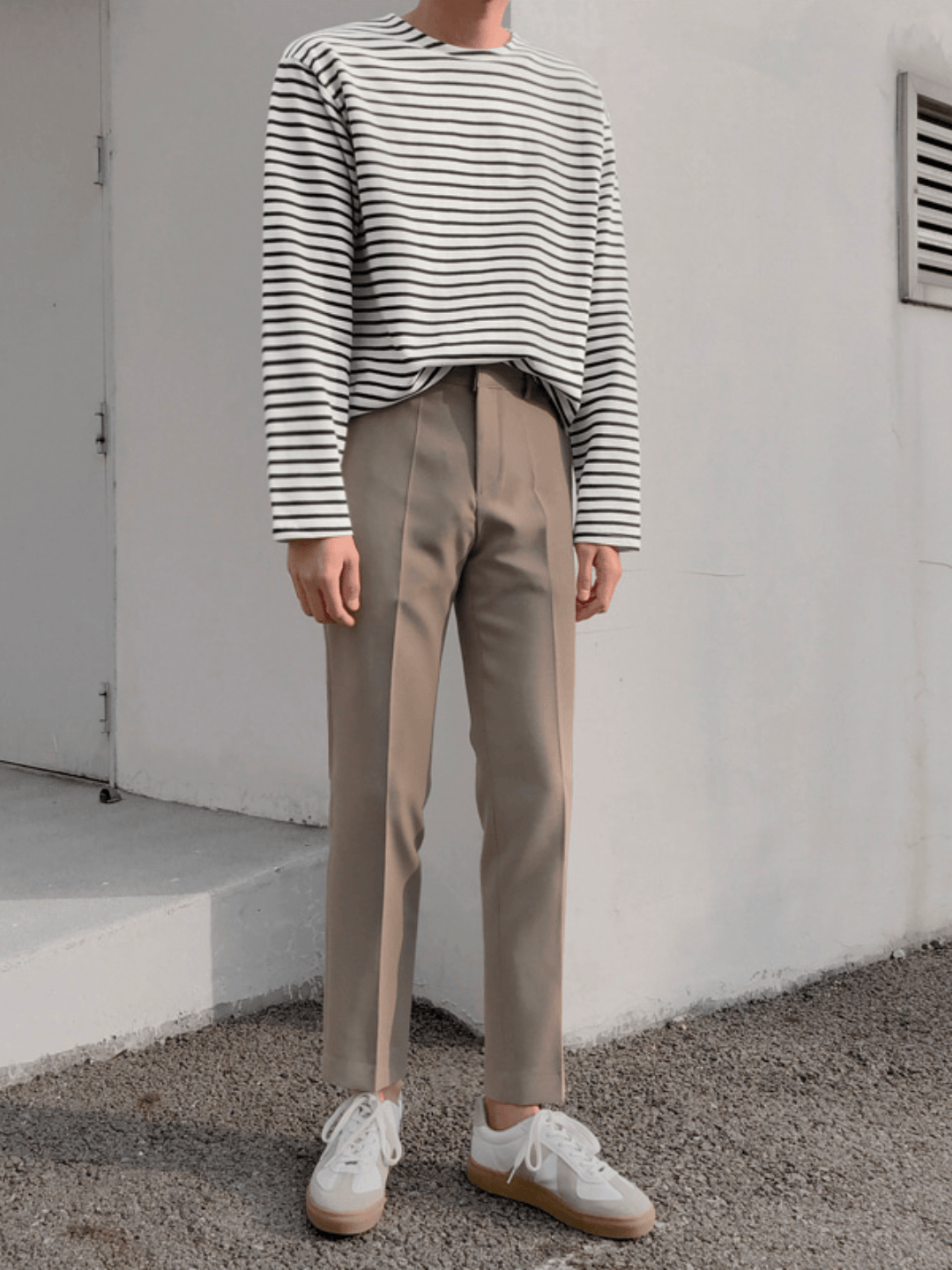 [MRCYC] border long T-shirt J0100