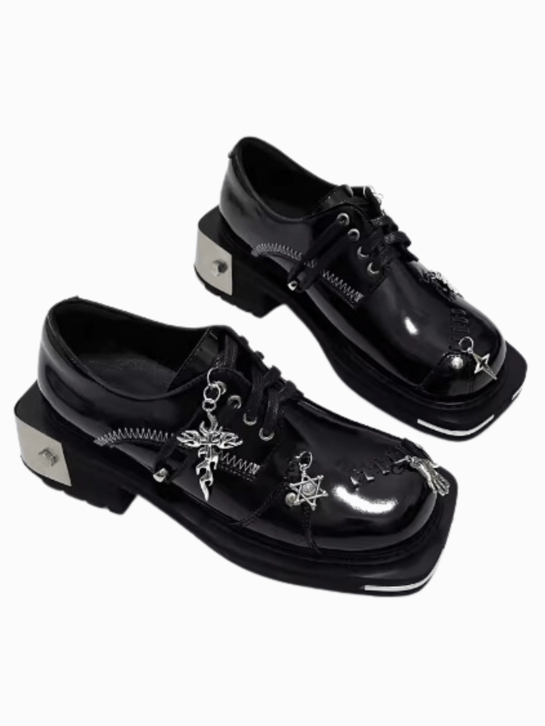 British style leather head punk accessories shoes S021