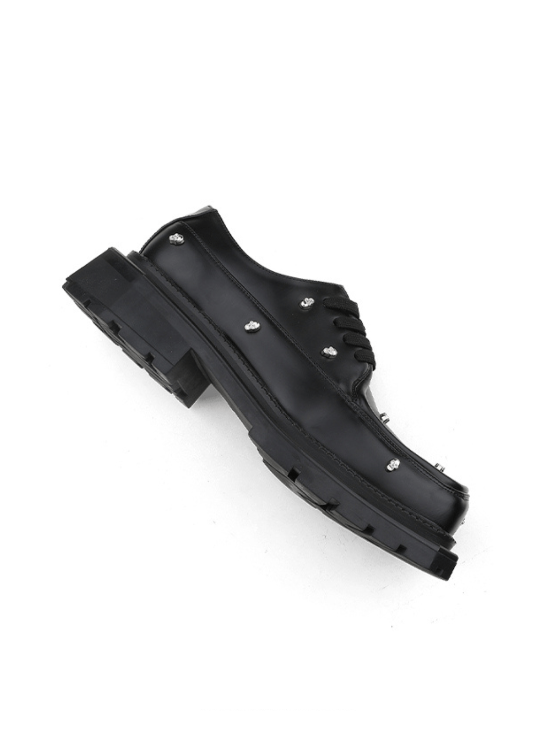 Rivet design square toe shoes S026