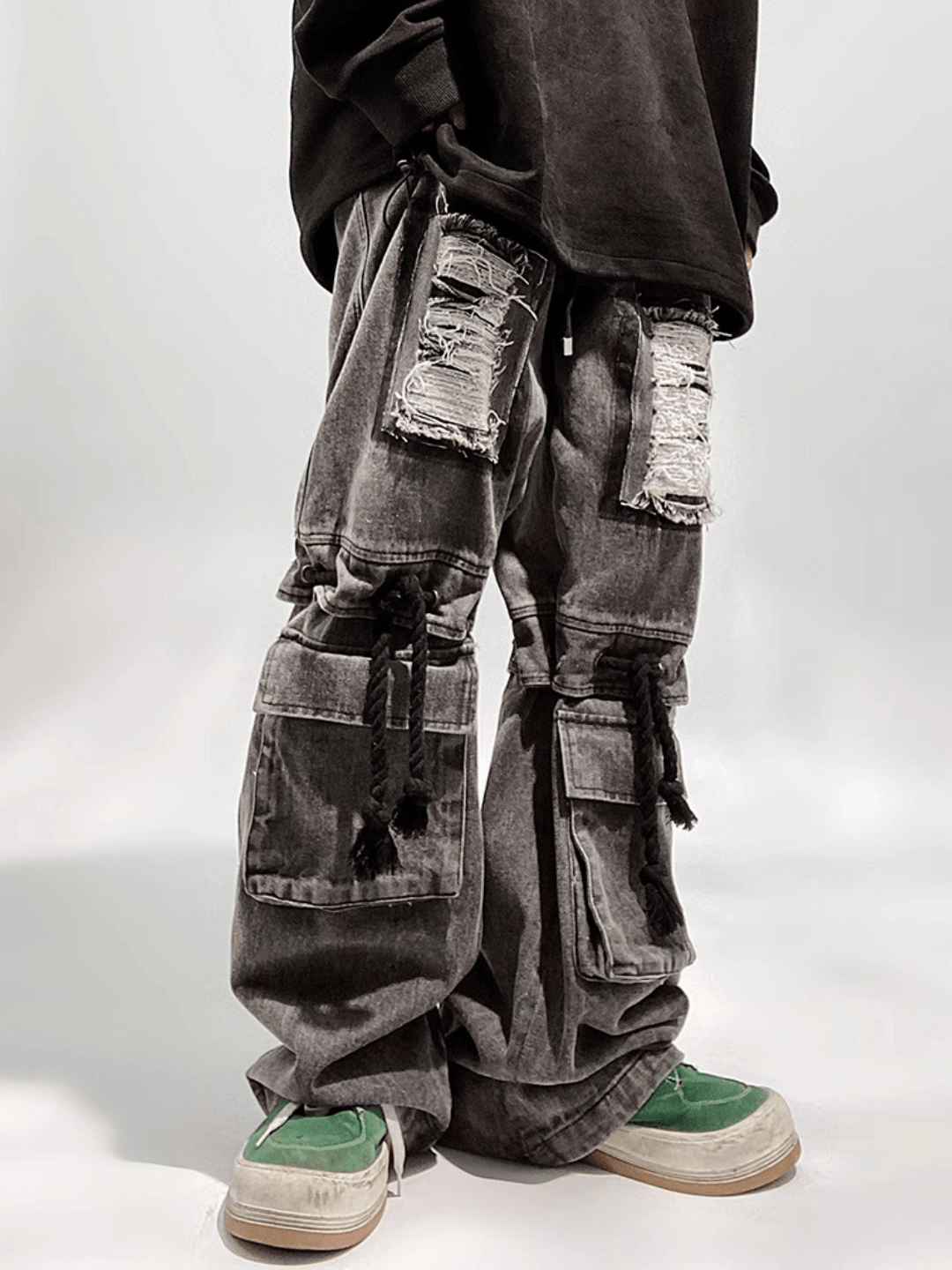 vintage straight wide leg pants B0140