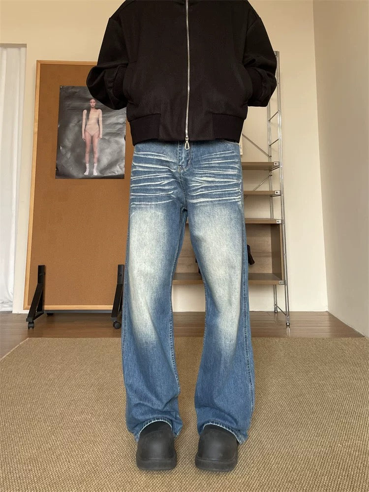 Men’s American Vintage Wide-Leg Jeans B0006