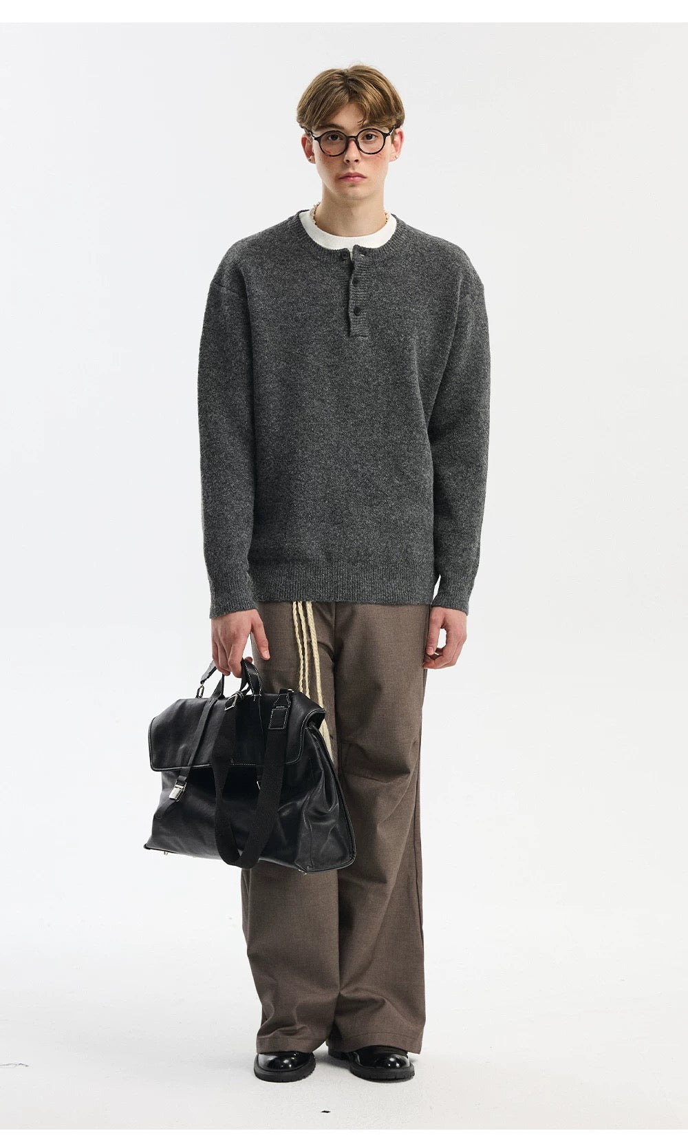 Men’s American Streetwear Loose Knit Sweater S0007