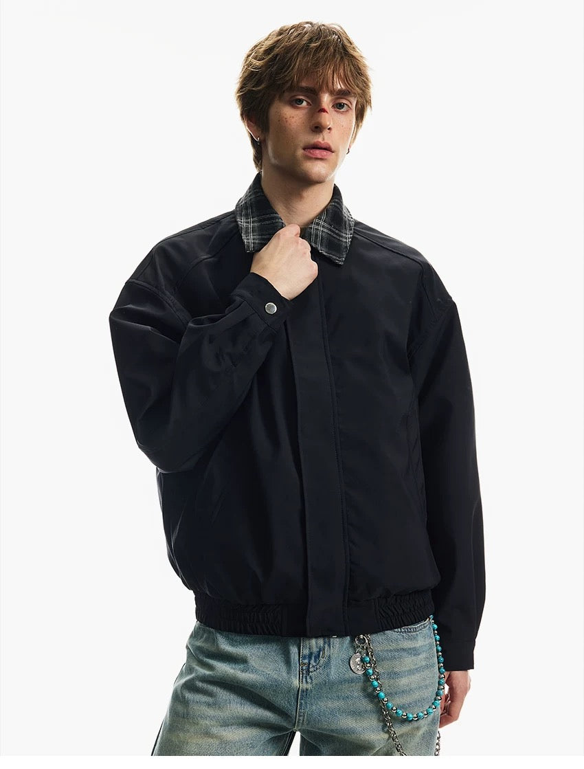 Men’s Retro American Plaid Lapel Jacket T0253