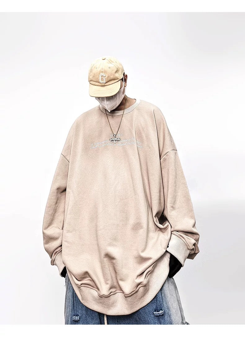 Sudadera holgada de anime para hombre, estilo streetwear, con cuello redondo y estampado gráfico, T0066