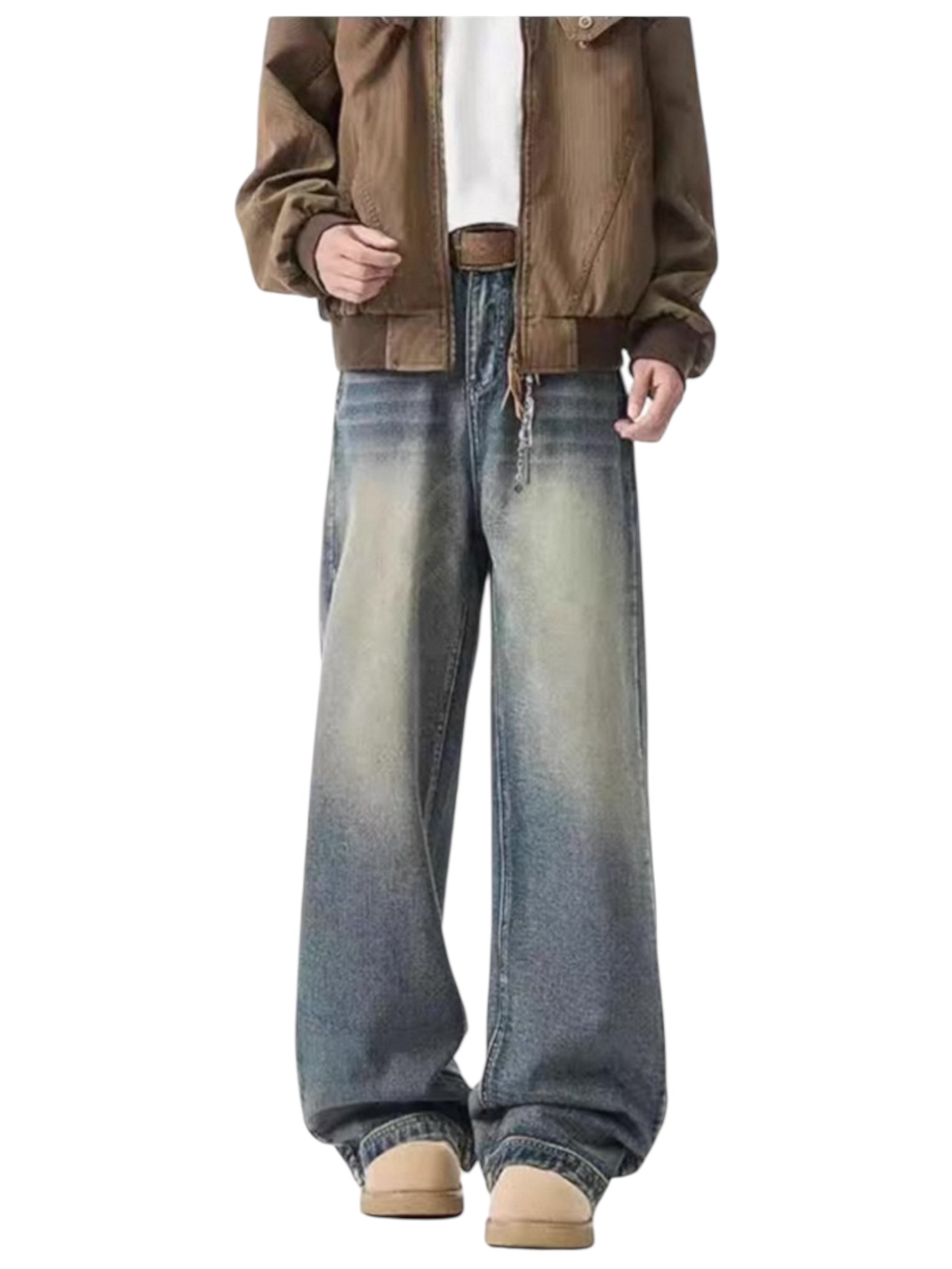 [GRACERUB] DIRTY FLARE-CUT JEANS B0312