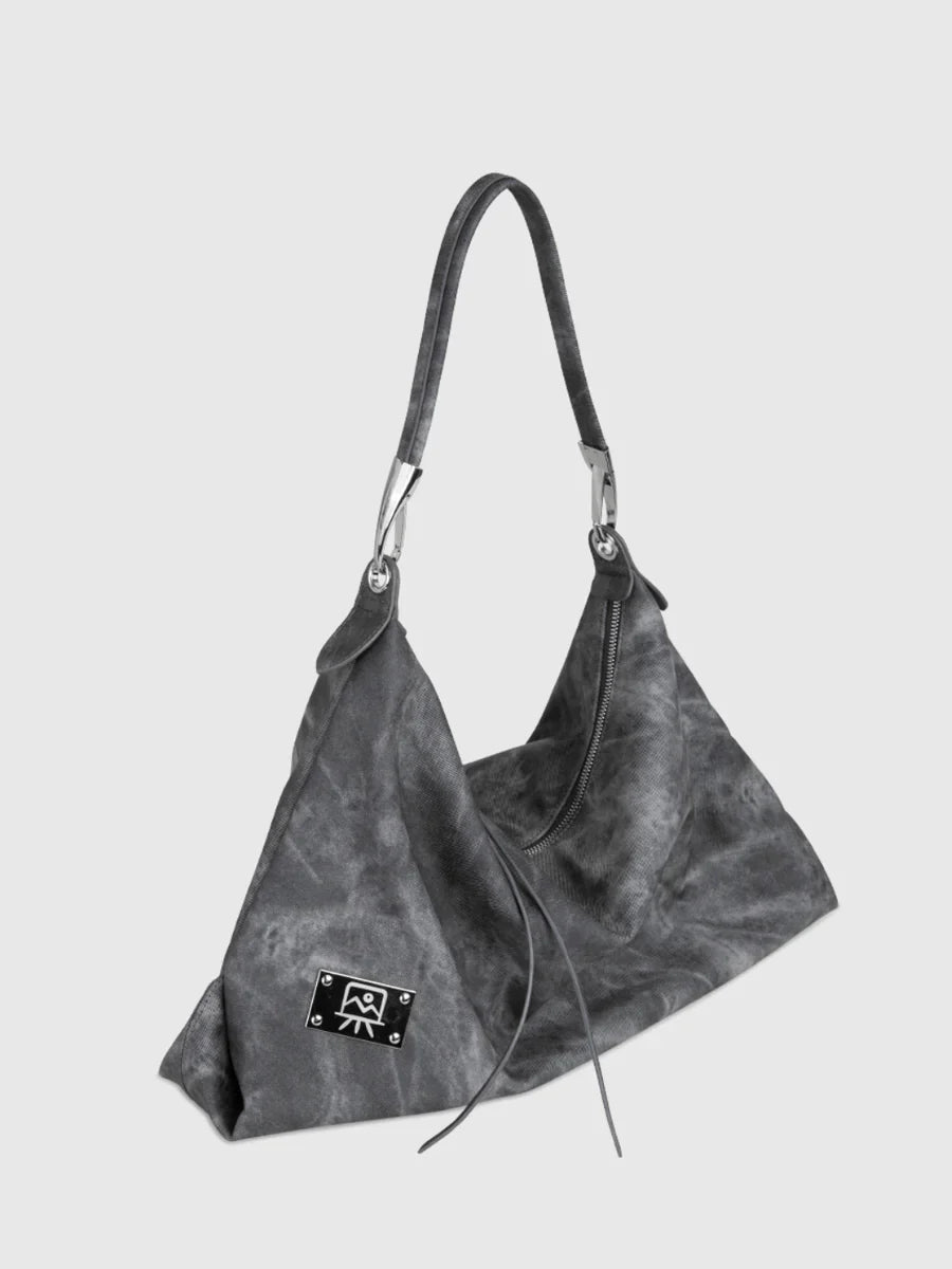 [LUCKYSTUDIO]LARGE SOFT LEATHER SHOULDER CROSSBODY BAG A0038